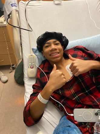 Skyler hospital thumbs up